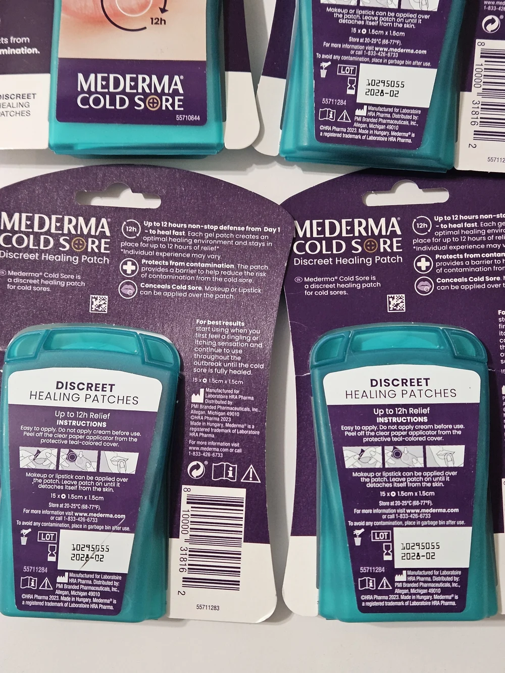 Lot Of 6 Mederma Cold Sore Discreet Healing Patches 15 Per Pack NIP Sealed